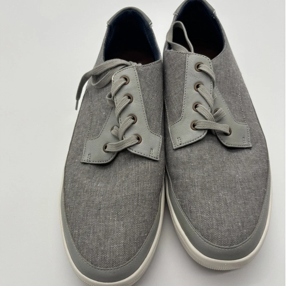 ALDO Men's Grey Canvas Lace Up Casual Sneakers Shoes Size‎ 11